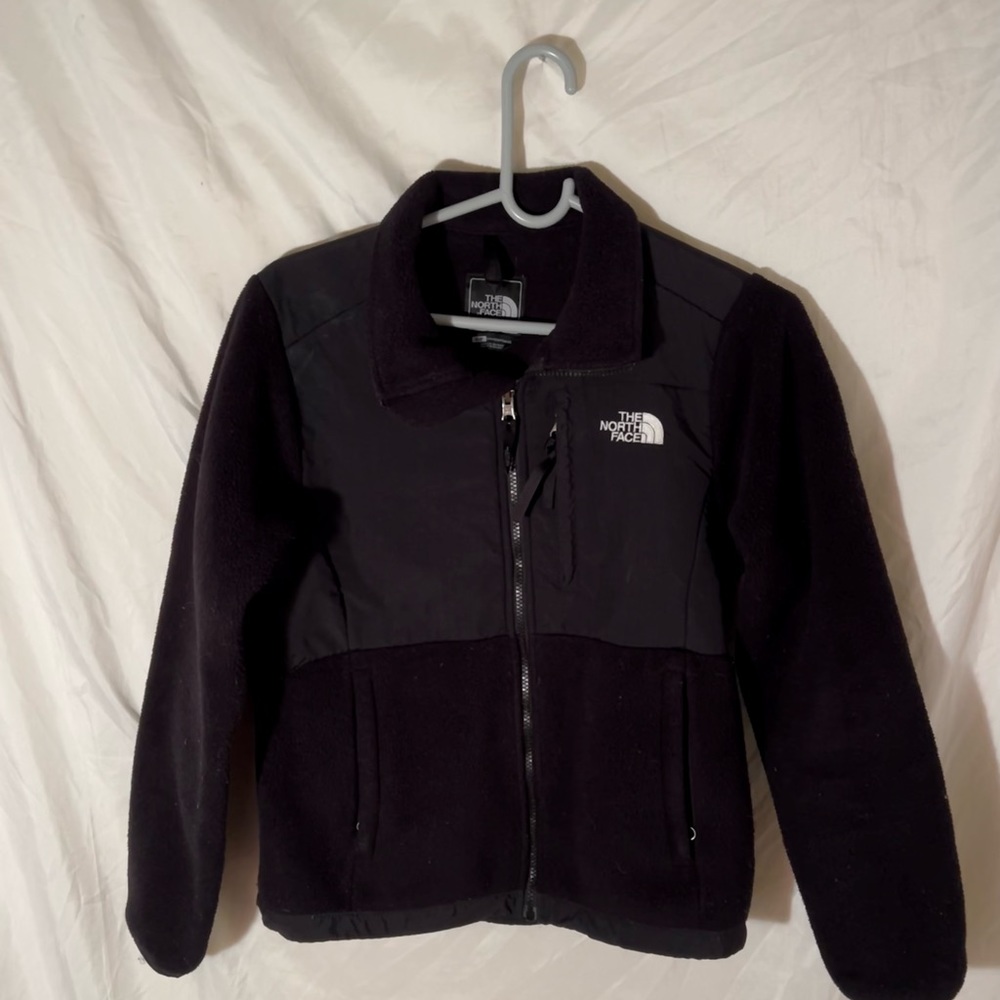 North Face Black Fleece Hoodie Front Pocket Women’s Size: S